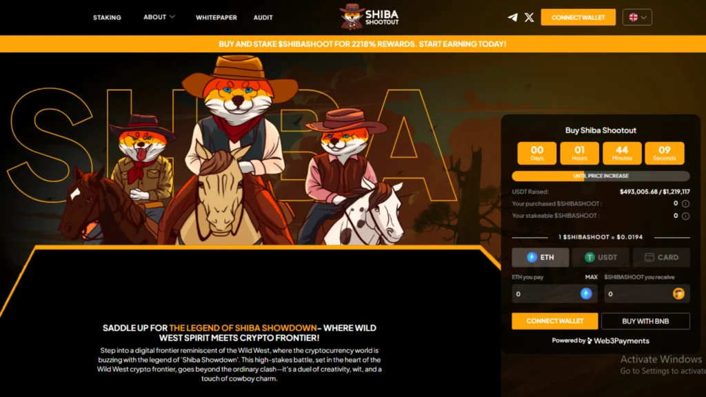 shiba shootout presale website